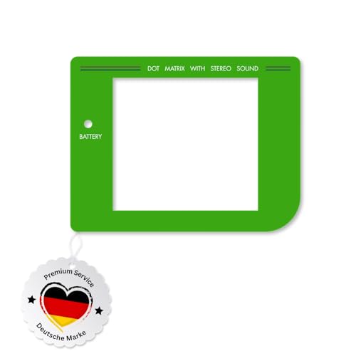 GameBoy Classic Display Bildschirm Screen Ersatz Scheibe Ersatzdisplay DMG Standard Kunststoff (Grün) von nerdlevel