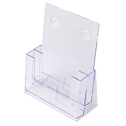 Prospekthalter DIN A4 zweistufig, Aufsteller Prospektständer Flyerhalter Acryl glasklar Prospekthalter A4 Prospekthalter DIN A4 zweistufig, Aufsteller Prospektständer Flyerhalter Acryl glasklar Prospekthalter A4 von net-xpress
