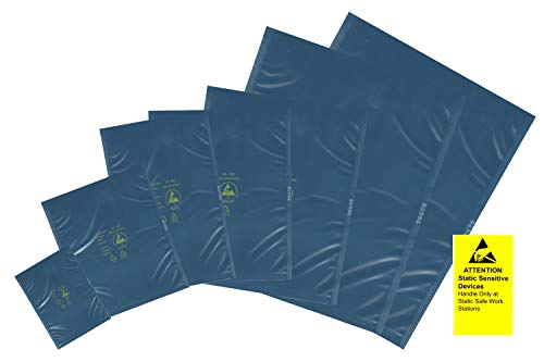 netSells Auswahl Größe u. Menge - ESD Bag/Abschirmbeutel antistatische Tüten - 203 x 305 mm (innen) mit Etikett 10 Stück von netSells