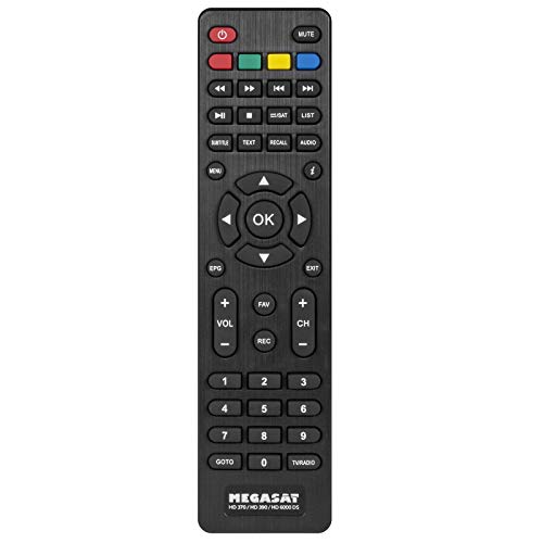 Original Fernbedienung für Megasat HD 200c V2, HD 310, HD 350, HD 370, HD 390, HD 644, HD 6000, HD 7000 Ersatzfernbedienung von netshop 25