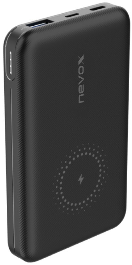 Wireless Powerbank (10.000mAh) schwarz von nevox