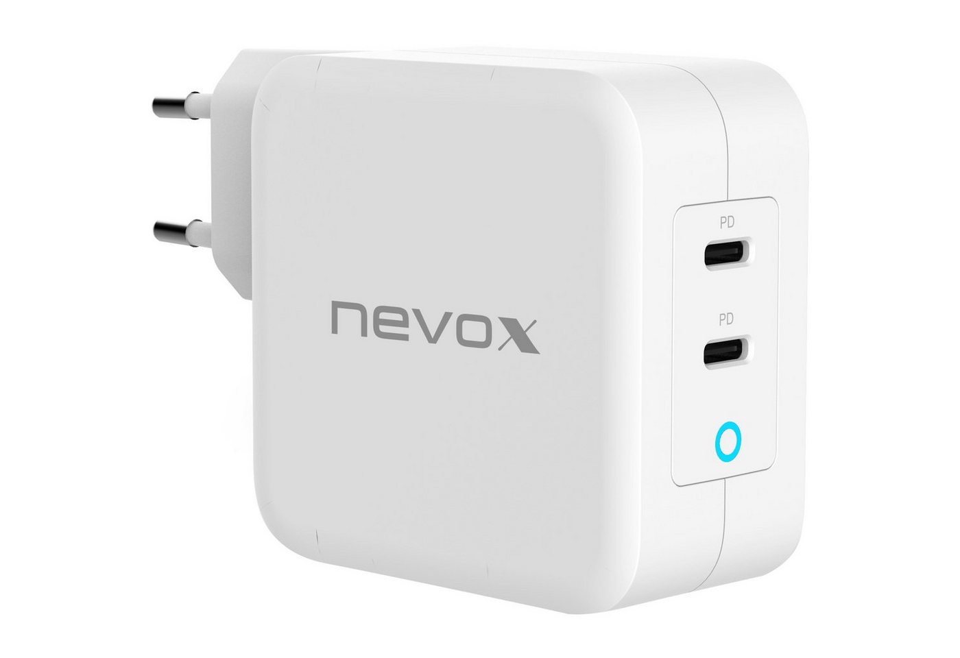 nevox 100W DUAL USB-C Power Delivery USB-Ladegerät von nevox