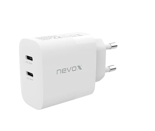 Nevox 45W DUAL - USB - C Power Delivery (PD) Ladegerät GaN, Weiss von Nevox