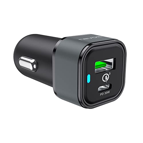 Nevox USB PD 30W Type C + QC3.0 Kfz Ladegerät - Total 48Watt schwarz von Nevox