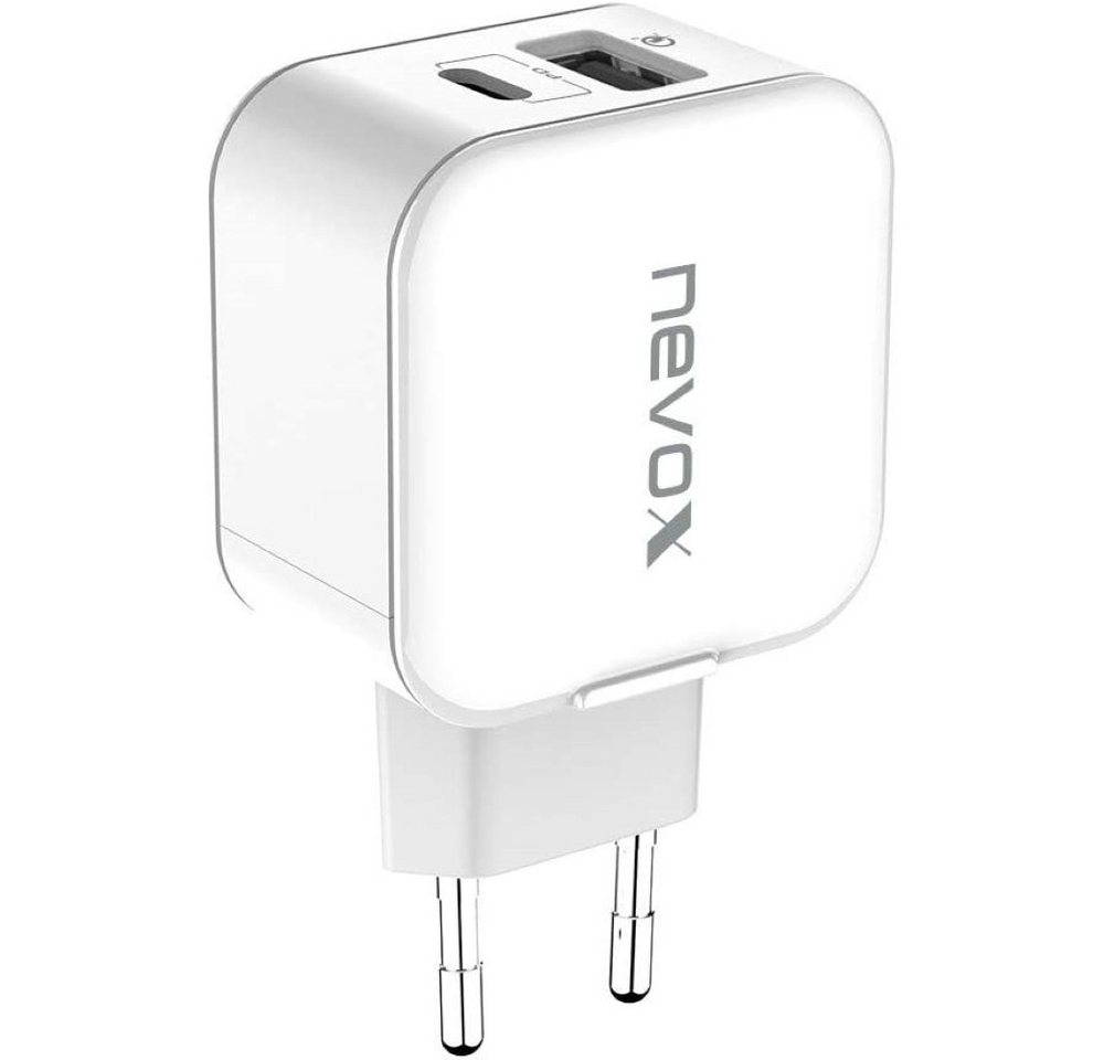 nevox USB PD Type C & QC3.0 Ladegerät - Netzteil - weiß Handy-Netzteile von nevox