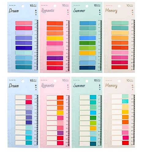 Newplenty 1600 Stück Haftnotizen,8 Stile Transparent Sticky Notes mit Lineal, Selbstklebend Haftstreifen, Klein Klebezettel Notizzettel, Page Marker Haftmarker Index Book Tabs für Büro Schule (1600) Newplenty 1600 Stück Haftnotizen,8 Stile Transparent Sticky Notes mit Lineal, Selbstklebend Haftstreifen, Klein Klebezettel Notizzettel, Page Marker Haftmarker Index Book Tabs für Büro Schule (1600) von newplenty