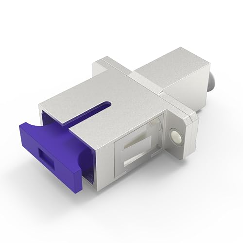 nexinex Glasfaserkabel Adapter | Kupplung LC auf SC Simplex | Verbinder für LWL Patchkabel | Buchse/weiblich von nexinex