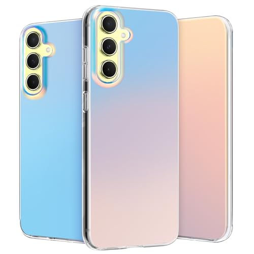 nicekool Hülle für Samsung Galaxy A55 4G / A55 5G, HandyHülle Case für Samsung Galaxy A55 4G / A55 5G Schutzhülle Kratzfeste Rückseite Durchscheinende Matt, Schillernd Fluoreszierend von nicekool