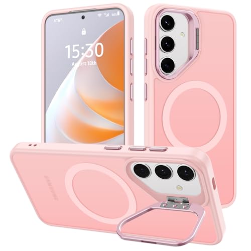 nicekool Hülle für Samsung Galaxy S25 Plus mit Ständer, Kompatibel mit Magsafe Integrierter Versteck Kameraständer Handyhülle Stoßfest Schutzhülle Cover Durchscheinend Matt Schutzhülle Case, Rosa nicekool Hülle für Samsung Galaxy S25 Plus mit Ständer, Kompatibel mit Magsafe Integrierter Versteck Kameraständer Handyhülle Stoßfest Schutzhülle Cover Durchscheinend Matt Schutzhülle Case, Rosa von nicekool
