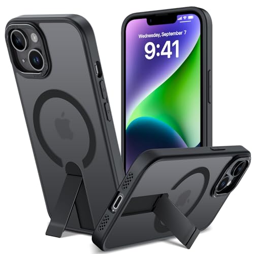 nicekool Magnetische Hülle für iPhone 13/14 mit Unsichtbarer Ständer, Kompatibel mit Magsafe, Matt Hülle Integrierter Ständer Kickstand Handyhülle Stoßfest Kratzfeste Schutzhülle, 3 Standmodi nicekool Magnetische Hülle für iPhone 13/14 mit Unsichtbarer Ständer, Kompatibel mit Magsafe, Matt Hülle Integrierter Ständer Kickstand Handyhülle Stoßfest Kratzfeste Schutzhülle, 3 Standmodi von nicekool