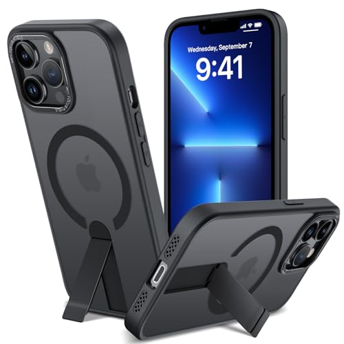 nicekool Magnetische Hülle für iPhone 13 Pro mit Unsichtbarer Ständer, Kompatibel mit Magsafe, Transluzente Matt Integrierter Ständer Handyhülle Stoßfest Kratzfeste Schutzhülle, 3 Standmodi nicekool Magnetische Hülle für iPhone 13 Pro mit Unsichtbarer Ständer, Kompatibel mit Magsafe, Transluzente Matt Integrierter Ständer Handyhülle Stoßfest Kratzfeste Schutzhülle, 3 Standmodi von nicekool