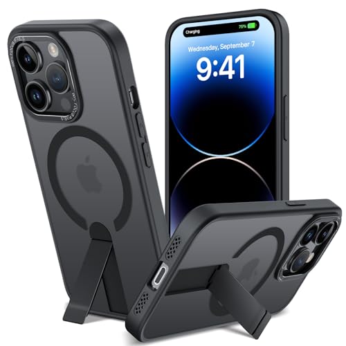 nicekool Magnetische Hülle für iPhone 14 Pro mit Unsichtbarer Ständer, Kompatibel mit Magsafe, Matt Hülle Integrierter Ständer Kickstand Handyhülle Stoßfest Kratzfeste Schutzhülle, 3 Standmodi nicekool Magnetische Hülle für iPhone 14 Pro mit Unsichtbarer Ständer, Kompatibel mit Magsafe, Matt Hülle Integrierter Ständer Kickstand Handyhülle Stoßfest Kratzfeste Schutzhülle, 3 Standmodi von nicekool