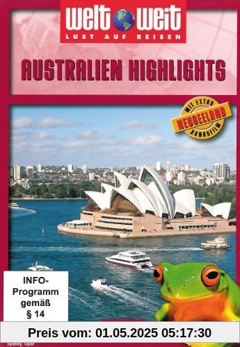 Australien Highlights mit Bonusfilm Neuseeland (Reihe welt weit) Gesamtlänge: ca. 74 Min. von nicht bekannt
