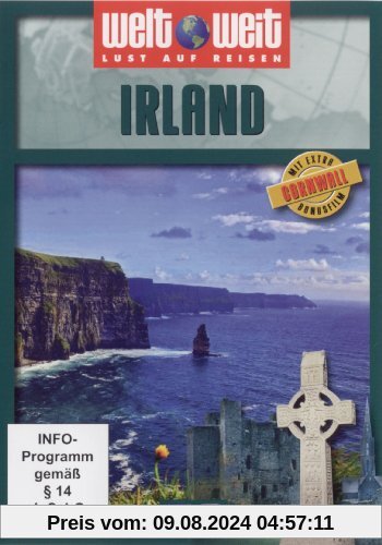 Irland (mit Bonusfilm Cornwall) Reihe welt weit / 1 DVD, Länge: ca. 80 Minuten von nicht bekannt