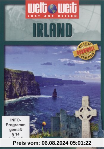 Irland (mit Bonusfilm Cornwall) Reihe welt weit / 1 DVD, Länge: ca. 80 Minuten von nicht bekannt