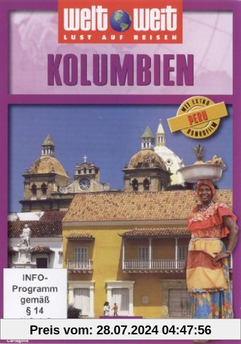 Kolumbien mit Bonusfilm Peru (Reihe: welt weit) 1 DVD, Gesamtlänge: ca. 75 Minuten von nicht bekannt