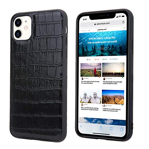 nincyee Echtleder Hülle für iPhone 11 Pro Max,Klassisches Krokodil Muster Echt Leder Vollabdeckung Stoßstange nincyee Echtleder Hülle für iPhone 11 Pro Max,Klassisches Krokodil Muster Echt Leder Vollabdeckung Stoßstange von nincyee