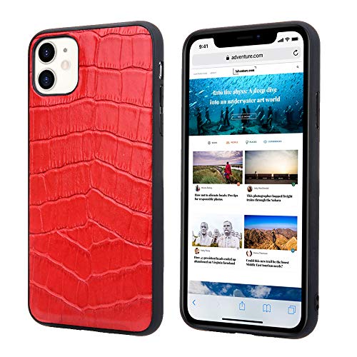 nincyee Echtleder Hülle für iPhone 11 Pro Max,Klassisches Krokodil Muster Echt Leder Vollabdeckung Stoßstange nincyee Echtleder Hülle für iPhone 11 Pro Max,Klassisches Krokodil Muster Echt Leder Vollabdeckung Stoßstange von nincyee
