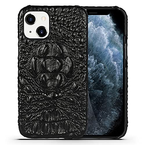 nincyee Echtleder Hülle für iPhone 13,Krokodil Kopf Relief Echtes Leder Handyhülle Halb Verpackt Handgemacht nincyee Echtleder Hülle für iPhone 13,Krokodil Kopf Relief Echtes Leder Handyhülle Halb Verpackt Handgemacht von nincyee