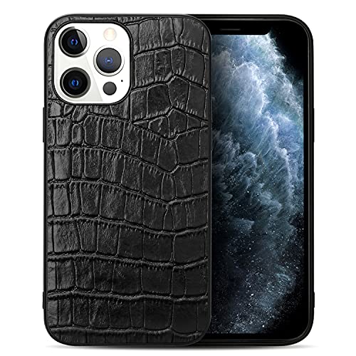 nincyee Echtleder Hülle für iPhone 13 Pro Max,Klassisches Krokodil Muster Echt Leder Vollabdeckung Stoßstange nincyee Echtleder Hülle für iPhone 13 Pro Max,Klassisches Krokodil Muster Echt Leder Vollabdeckung Stoßstange von nincyee