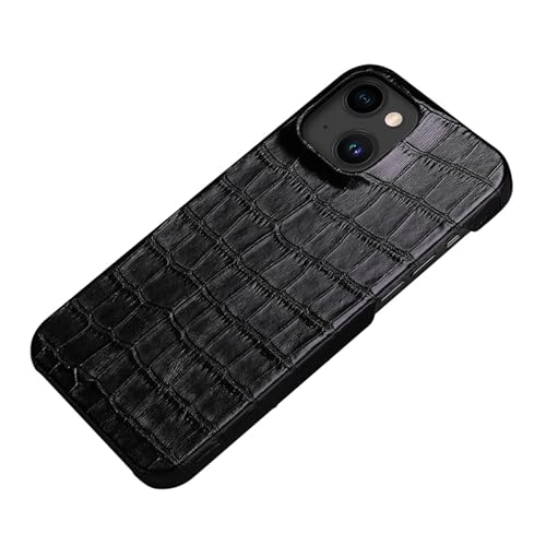 nincyee Echtleder-Schutzhülle für iPhone 15, klassisches Krokodilmuster, Echtleder, halb gewickelte Hülle, schmale Passform nincyee Echtleder-Schutzhülle für iPhone 15, klassisches Krokodilmuster, Echtleder, halb gewickelte Hülle, schmale Passform von nincyee