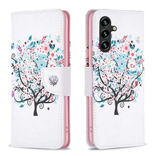 nincyee Klapphülle für Samsung Galaxy A16 5G, Schmetterling, Smile, Bär, Blumenbaum, buntes Muster, PU-Leder, Brieftaschenformat, Ständer nincyee Klapphülle für Samsung Galaxy A16 5G, Schmetterling, Smile, Bär, Blumenbaum, buntes Muster, PU-Leder, Brieftaschenformat, Ständer von nincyee