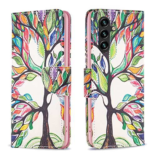 nincyee Klapphülle für Samsung Galaxy A16 5G, Schmetterling, Smile, Bär, Blumenbaum, buntes Muster, PU-Leder, Brieftaschenformat, Ständer nincyee Klapphülle für Samsung Galaxy A16 5G, Schmetterling, Smile, Bär, Blumenbaum, buntes Muster, PU-Leder, Brieftaschenformat, Ständer von nincyee