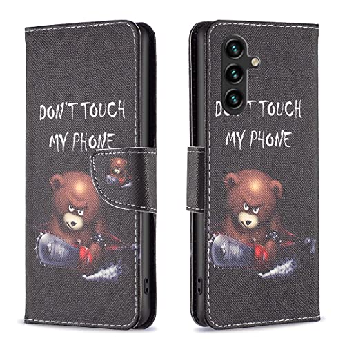 nincyee Klapphülle für Samsung Galaxy A56 5G, Schmetterling, Smile, Bär, Blumenbaum, buntes Muster, PU-Leder, Brieftaschenformat, Ständer nincyee Klapphülle für Samsung Galaxy A56 5G, Schmetterling, Smile, Bär, Blumenbaum, buntes Muster, PU-Leder, Brieftaschenformat, Ständer von nincyee
