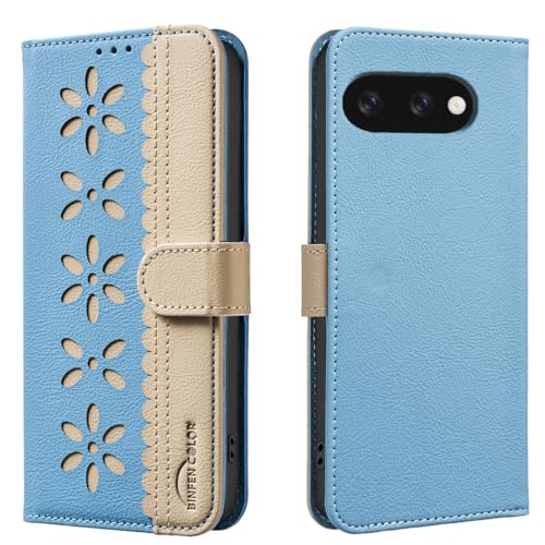 nincyee Schutzhülle für Google Pixel 9a, klassisches kleines Blumenmuster, Premium-Leder, Brieftaschenformat, Standfunktion, Magnetverschluss nincyee Schutzhülle für Google Pixel 9a, klassisches kleines Blumenmuster, Premium-Leder, Brieftaschenformat, Standfunktion, Magnetverschluss von nincyee