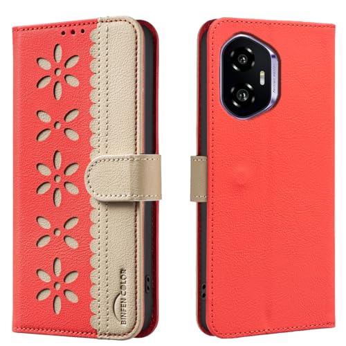 nincyee Schutzhülle für Honor 300 5G, klassisches kleines Blumenmuster, Premium-Leder, Brieftaschenformat, Standfunktion, Magnetverschluss nincyee Schutzhülle für Honor 300 5G, klassisches kleines Blumenmuster, Premium-Leder, Brieftaschenformat, Standfunktion, Magnetverschluss von nincyee