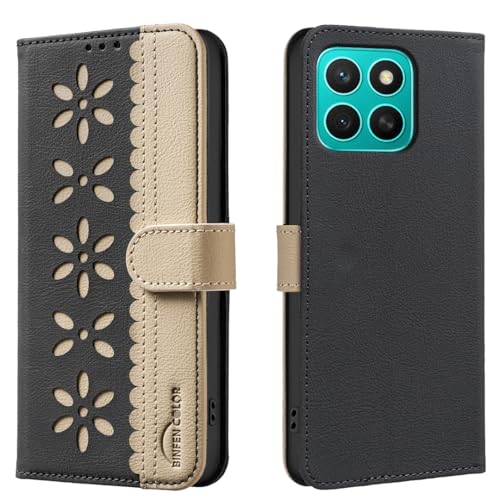 nincyee Schutzhülle für Honor X8C, klassisches kleines Blumenmuster, Premium-Leder, Brieftaschenformat, Standfunktion, Magnetverschluss nincyee Schutzhülle für Honor X8C, klassisches kleines Blumenmuster, Premium-Leder, Brieftaschenformat, Standfunktion, Magnetverschluss von nincyee