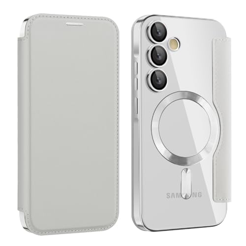 nincyee Schutzhülle für Samsung Galaxy A55 5G, klassisch, einfarbig, Premium-PU-Leder, Brieftaschen-Klapphülle + TPU-Magnetanziehung, kabelloses Aufladen, kompatibel mit kabellosem Aufladen, Weiß nincyee Schutzhülle für Samsung Galaxy A55 5G, klassisch, einfarbig, Premium-PU-Leder, Brieftaschen-Klapphülle + TPU-Magnetanziehung, kabelloses Aufladen, kompatibel mit kabellosem Aufladen, Weiß von nincyee