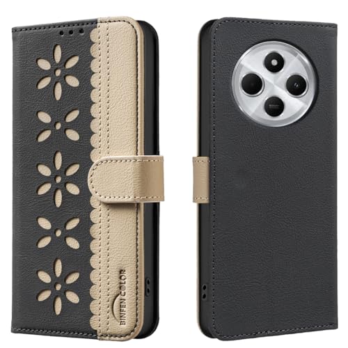 nincyee Schutzhülle für Xiaomi Poco C75/Redmi 14C, klassisches kleines Blumenmuster, Premium-Leder, Brieftaschenformat, Standfunktion, Magnetverschluss nincyee Schutzhülle für Xiaomi Poco C75/Redmi 14C, klassisches kleines Blumenmuster, Premium-Leder, Brieftaschenformat, Standfunktion, Magnetverschluss von nincyee