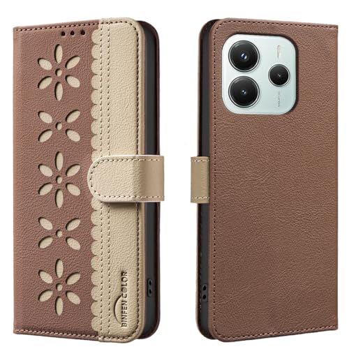 nincyee Schutzhülle für Xiaomi Poco M7 Pro 5G/Redmi Note 14 5G, klassisches kleines Blumenmuster, Premium-Leder, Brieftaschenformat, Standfunktion, Magnetverschluss nincyee Schutzhülle für Xiaomi Poco M7 Pro 5G/Redmi Note 14 5G, klassisches kleines Blumenmuster, Premium-Leder, Brieftaschenformat, Standfunktion, Magnetverschluss von nincyee