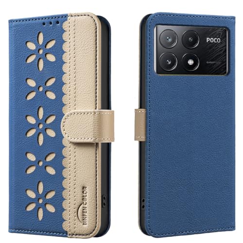 nincyee Schutzhülle für Xiaomi Poco X6 Pro 5G/Redmi K70E, klassisches kleines Blumenmuster, Premium-Leder, Brieftaschen-Ständer, Klappetui, Magnetverschluss nincyee Schutzhülle für Xiaomi Poco X6 Pro 5G/Redmi K70E, klassisches kleines Blumenmuster, Premium-Leder, Brieftaschen-Ständer, Klappetui, Magnetverschluss von nincyee