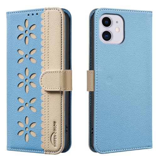 nincyee Schutzhülle für iPhone 11, klassisches kleines Blumenmuster, Premium-Leder, Brieftaschenformat, Standfunktion, Magnetverschluss nincyee Schutzhülle für iPhone 11, klassisches kleines Blumenmuster, Premium-Leder, Brieftaschenformat, Standfunktion, Magnetverschluss von nincyee
