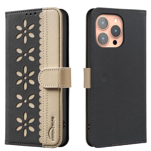 nincyee Schutzhülle für iPhone 12 Pro Max, klassisches kleines Blumenmuster, Premium-Leder, Brieftaschenformat, Standfunktion, Magnetverschluss nincyee Schutzhülle für iPhone 12 Pro Max, klassisches kleines Blumenmuster, Premium-Leder, Brieftaschenformat, Standfunktion, Magnetverschluss von nincyee