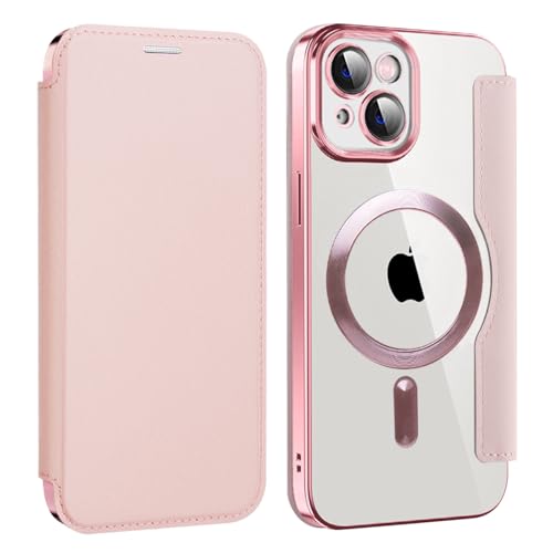 nincyee Schutzhülle für iPhone 13, klassisch, einfarbig, Premium-PU-Leder, Brieftaschen-Klapphülle + magnetische TPU-Schale, kabelloses Aufladen, kompatibel mit rosa nincyee Schutzhülle für iPhone 13, klassisch, einfarbig, Premium-PU-Leder, Brieftaschen-Klapphülle + magnetische TPU-Schale, kabelloses Aufladen, kompatibel mit rosa von nincyee