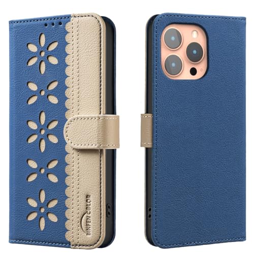 nincyee Schutzhülle für iPhone 13 Pro Max, klassisches kleines Blumenmuster, Premium-Leder, Brieftaschenformat, Standfunktion, Magnetverschluss nincyee Schutzhülle für iPhone 13 Pro Max, klassisches kleines Blumenmuster, Premium-Leder, Brieftaschenformat, Standfunktion, Magnetverschluss von nincyee