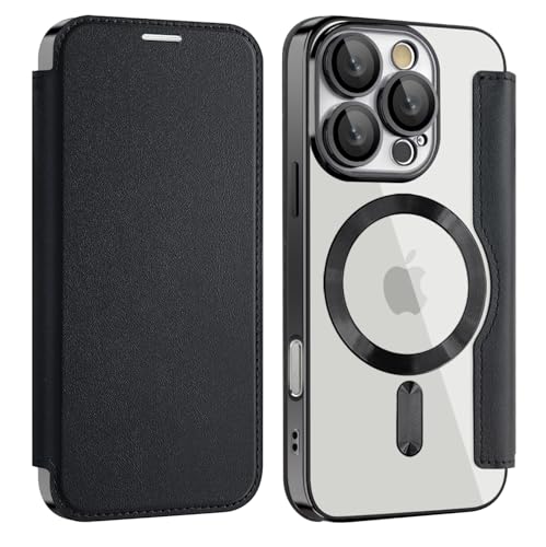 nincyee Schutzhülle für iPhone 16 Pro Max, klassisch, einfarbig, Premium-PU-Leder, Brieftaschen-Klapphülle + TPU-Magnetanziehungsschale, kabelloses Aufladen, kompatibel mit Schwarz nincyee Schutzhülle für iPhone 16 Pro Max, klassisch, einfarbig, Premium-PU-Leder, Brieftaschen-Klapphülle + TPU-Magnetanziehungsschale, kabelloses Aufladen, kompatibel mit Schwarz von nincyee