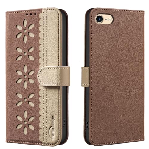 nincyee Schutzhülle für iPhone 8/SE 2020/2022, klassisches kleines Blumenmuster, Premium-Leder, Brieftaschen-Ständer, Klappetui, Magnetverschluss nincyee Schutzhülle für iPhone 8/SE 2020/2022, klassisches kleines Blumenmuster, Premium-Leder, Brieftaschen-Ständer, Klappetui, Magnetverschluss von nincyee
