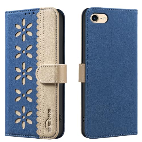 nincyee Schutzhülle für iPhone 8/SE 2020/2022, klassisches kleines Blumenmuster, Premium-Leder, Brieftaschen-Ständer, Klappetui, Magnetverschluss nincyee Schutzhülle für iPhone 8/SE 2020/2022, klassisches kleines Blumenmuster, Premium-Leder, Brieftaschen-Ständer, Klappetui, Magnetverschluss von nincyee