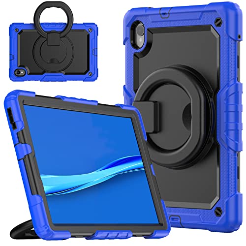 nincyee Strapazierfähige Tablet-Schutzhülle für Lenovo Tab M10 HD Plus 2. Gen/K10 TB-X6C6F 26,2 cm (10,3 Zoll), stoßfeste Silikon-Schutzhülle mit Stifthalter, Schultergurt, unsichtbare Halterung von nincyee