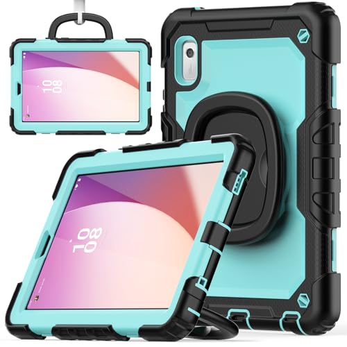 nincyee Strapazierfähige Tablet-Schutzhülle für Lenovo Tab M9 9 Zoll TB310 2023, 3-in-1 stoßfeste Silikonhülle mit Stifthalter, Schultergurt, unsichtbare Halterung, klappbarer Ständer nincyee Strapazierfähige Tablet-Schutzhülle für Lenovo Tab M9 9 Zoll TB310 2023, 3-in-1 stoßfeste Silikonhülle mit Stifthalter, Schultergurt, unsichtbare Halterung, klappbarer Ständer von nincyee