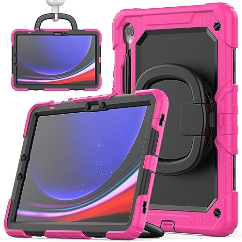 nincyee Strapazierfähige Tablet-Schutzhülle für Samsung Galaxy Tab S10 FE/S9 FE/S9 11 Zoll, 3-in-1 stoßfeste Silikonhülle mit Stifthalter, Schultergurt, unsichtbare Halterung, klappbarer Ständer nincyee Strapazierfähige Tablet-Schutzhülle für Samsung Galaxy Tab S10 FE/S9 FE/S9 11 Zoll, 3-in-1 stoßfeste Silikonhülle mit Stifthalter, Schultergurt, unsichtbare Halterung, klappbarer Ständer von nincyee
