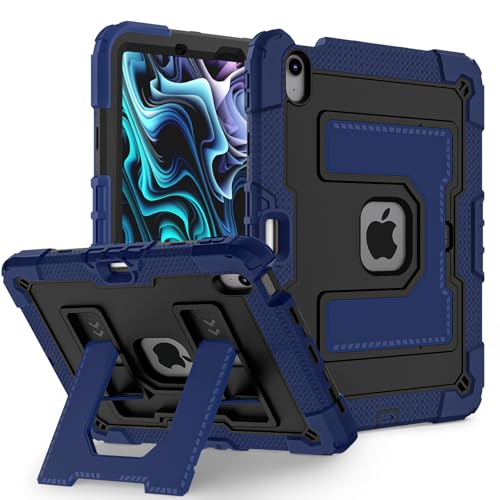 nincyee Strapazierfähige Tablet-Schutzhülle für iPad Air 27,9 cm (11 Zoll), M2 2024/M3 2025/Air 5. / 4. 27,7 cm (11 Zoll), 3-in-1-Roboter-Silikonhülle mit Stifthalter, Schultergurt, große Halterung von nincyee