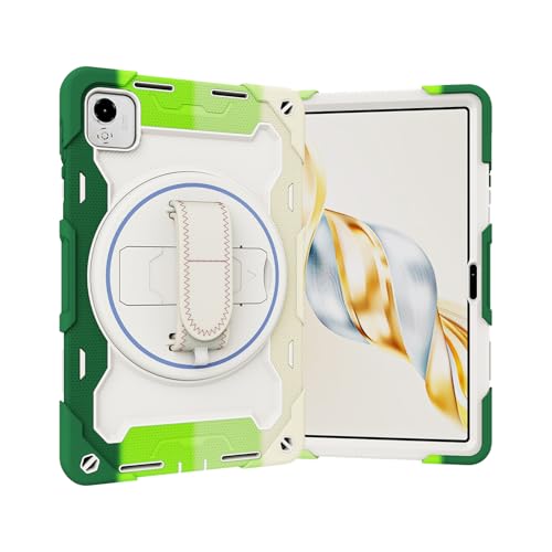 nincyee Tablet-Schutzhülle für Honor Pad X9a 11,5 Zoll / X9 Pro 29,2 cm (11,5 Zoll), Kinder, Regenbogenfarben, strapazierfähig, Silikon, stoßfest, mit Stifthalter, Schultergurt, drehbarer Klappständer von nincyee
