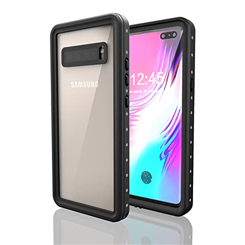 nincyee Wasserdichte Schutzhülle für Samsung Galaxy S10 5G, eingebauter Displayschutz, 4-in-1 Wasser/Schmutz/Schnee/stoßfest, transparente Schutzhülle mit Umhängeband nincyee Wasserdichte Schutzhülle für Samsung Galaxy S10 5G, eingebauter Displayschutz, 4-in-1 Wasser/Schmutz/Schnee/stoßfest, transparente Schutzhülle mit Umhängeband von nincyee