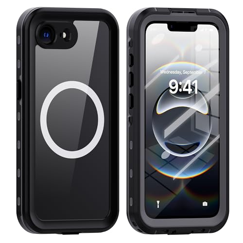 nincyee Wasserdichte Schutzhülle für iPhone 16e, eingebauter Displayschutz, 5-in-1, wasser- / schmutz-/schnee- / stoßfest, transparent, mit Umhängeband nincyee Wasserdichte Schutzhülle für iPhone 16e, eingebauter Displayschutz, 5-in-1, wasser- / schmutz-/schnee- / stoßfest, transparent, mit Umhängeband von nincyee