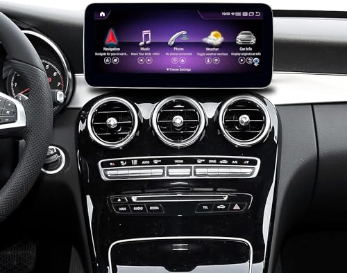 Android 13 Autoradio 12,3 Zoll Touchscreen für 2015–2018 Mercedes Benz A/C/V-Klasse W176 CLA GLA GLC X156 W447 mit NTG 5.0, unterstützt kabellose Apple Carplay/Android Auto/Mirror Link, 8G+256G von ninetom